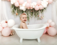 Baby Girls Fairy Cakesmash Photoshoot at Pixels and Poses Photography Studio at Ilkeston, Derbyshire